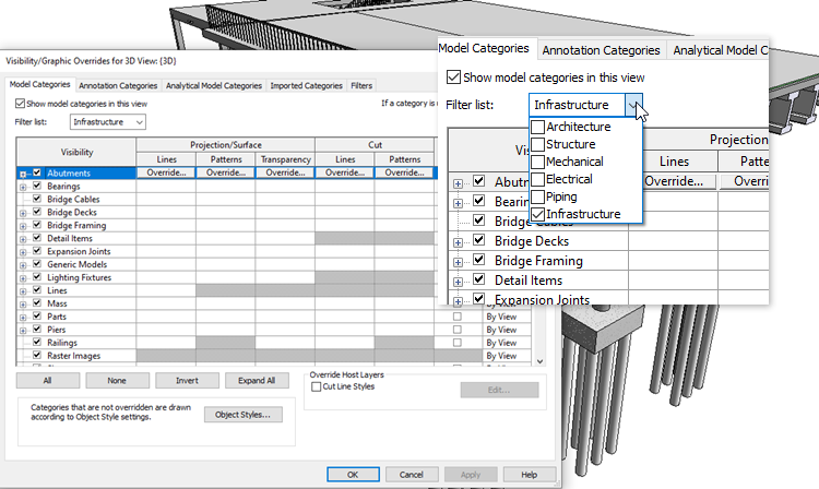 Нова категория Infrastructure в Revit 2021