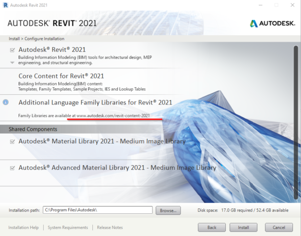 revit 2021 install