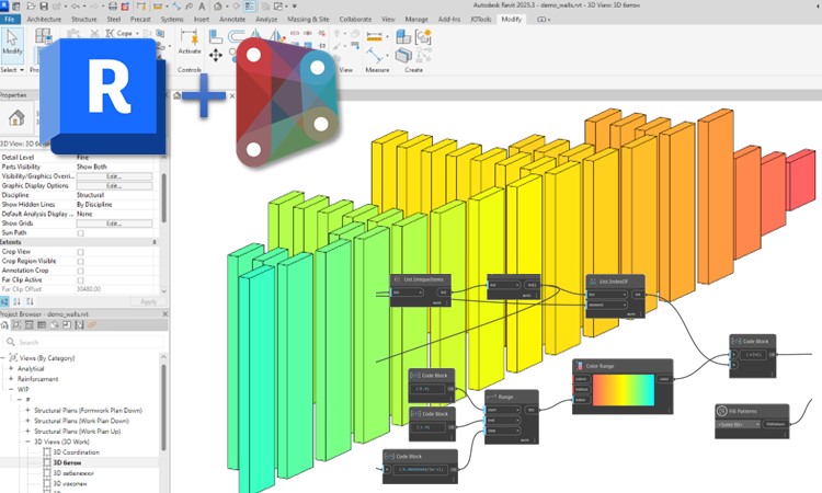 Как може да направим цветна схема в Revit с помощта на Dynamo