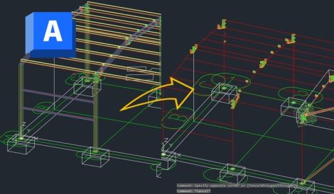 Advance Steel explode beams to lines