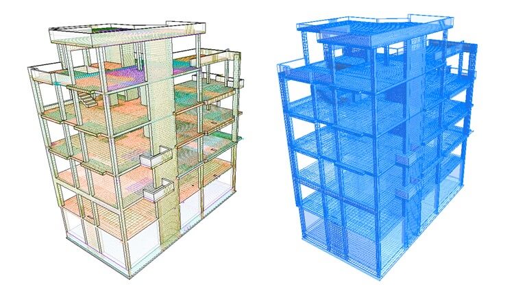 3D армировка в Revit в основен и Linked модел