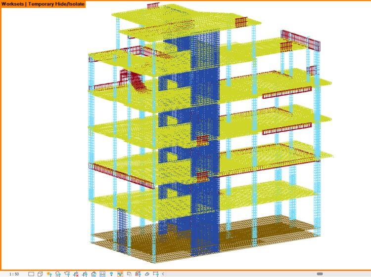 Използване на Worksets при моделиране на армировка